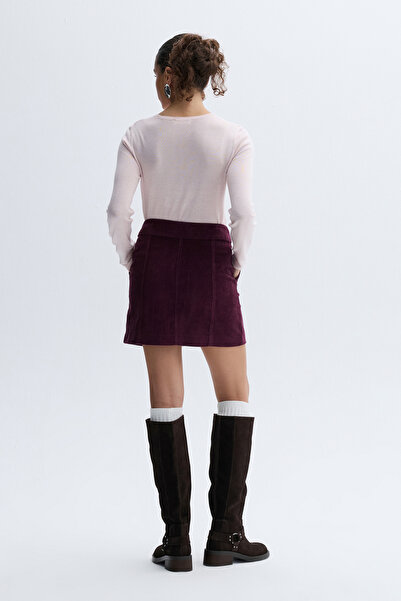 Mudo Modal Mixed Crocheted Cowl Neck Tricot Sweater