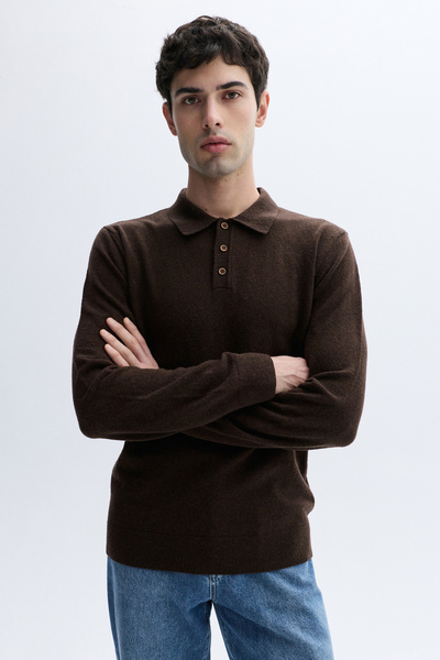 Mudo سترة صوفية بياقة بولو