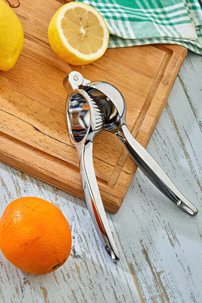 Milenay Professional Chrome Lemon Squeezer - Premium Stainless Steel Citrus Juicer
