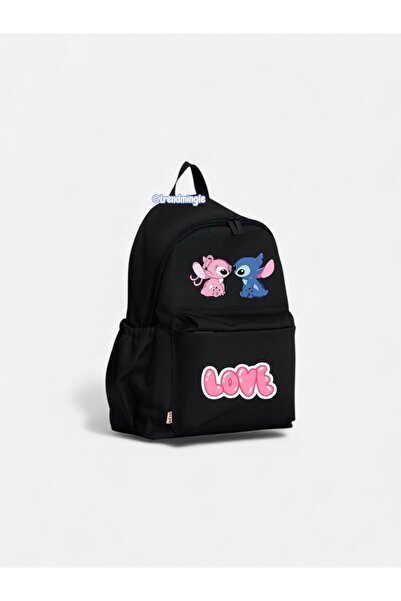 weywot Stitch  Çift Love Baskılı New Season Suluklu Unisex Dershane, Kurs Sır...