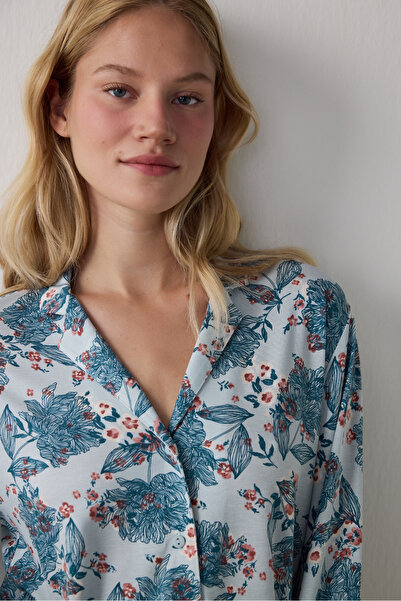 Penti Garden Flowers Shirt Pants Pajama Set