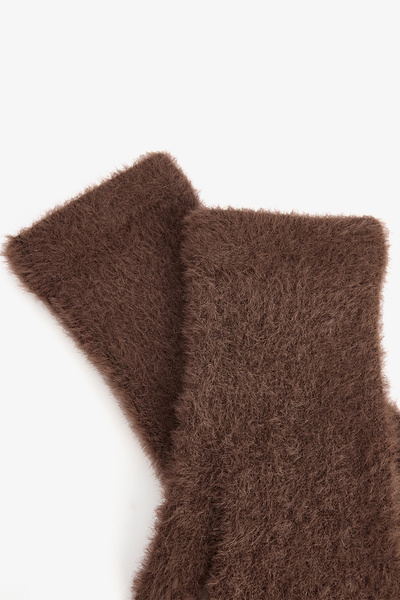 Penti Brown Carla Soft Textured Gloves