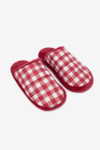 Penti Red Gingham Red Slippers