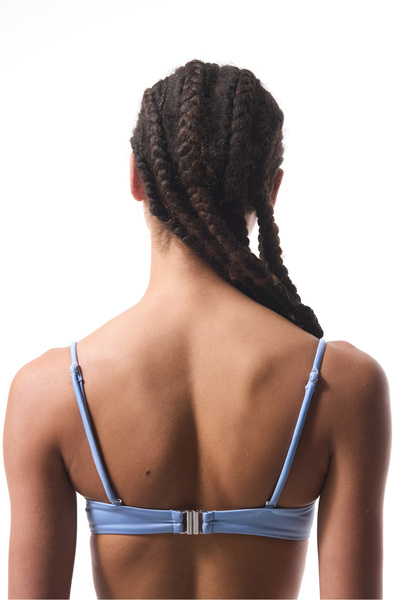 Penti Seashell Beaded Blue Underwire Bikini Top - Gamze Erçel Collection