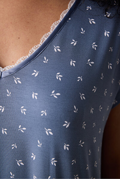 Penti Alia Printed Gray Nightgown