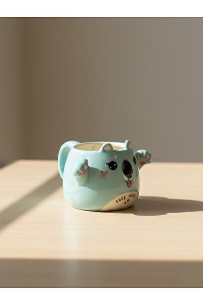 Tohana 3D Hugging Animal Figured Ceramic Mug