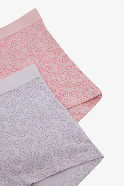 Penti Mehrfarbige 2-teilige Boxershorts für Mädchen mit Blumenmuster
