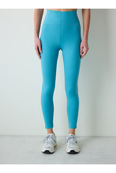 Penti Colanți verzi cu talie înălțată până la gleznă