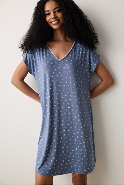 Penti Alia Printed Gray Nightgown