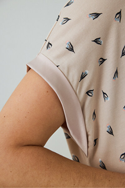 Penti Νυχτικό Aging Collagen Floral Light Beige