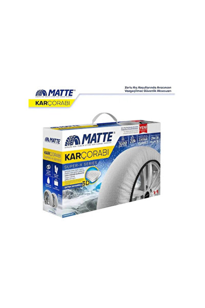 Matte Super X 265/35/21 X Large Size 70 Orijinal Oto Kar Çorabı 2 Lastik Için