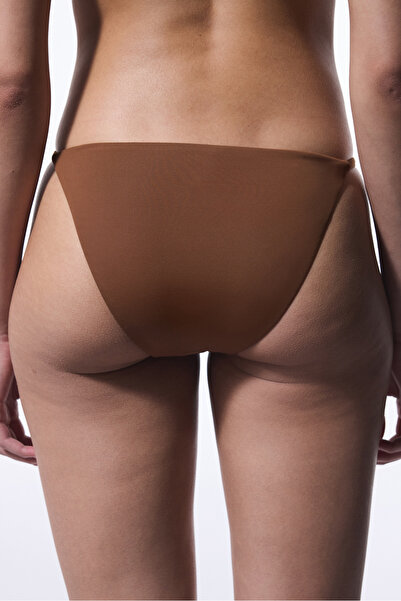 Penti Καφέ Libby Side Slip Bikini Bottom με αγκράφα