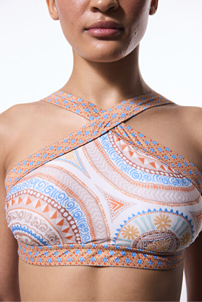 Penti Μπλουζάκι μπικίνι με λαιμόκοψη Della Ethnic Pattern