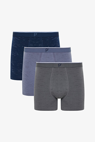 Penti Men's Dsa Melange 3-Piece Multicolored Boxer