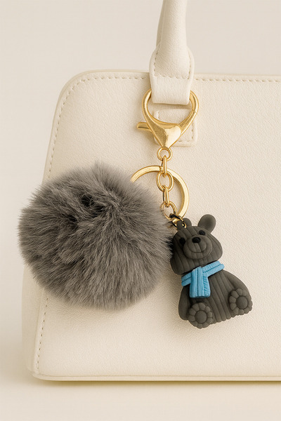 Modex Plush Cute Teddy Bear Bag Accessory Keychain