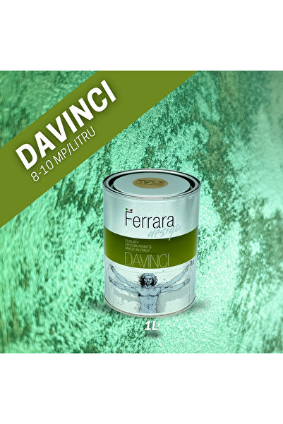 Ferrara Design Vopsea decorativa perlata Davinci, Ferrara Design, VERDE - DAO57, 1lt