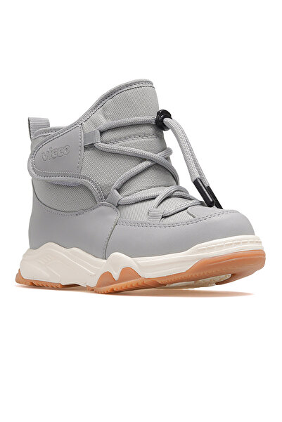 Vicco Bull Boy's Fur Light Sole Casual Boots 25K 946.434 Pe Gray