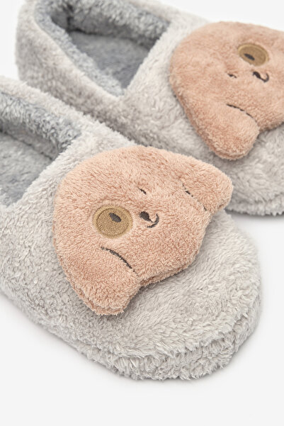 Penti Fluffy Dog Grey Booties