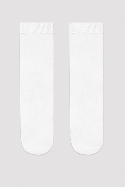 Penti Комплект от 2 бели чорапи без ток за момичета