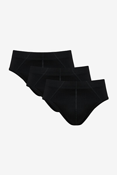 Penti Chiloți cu slip din 3 piese Basic Tape Black
