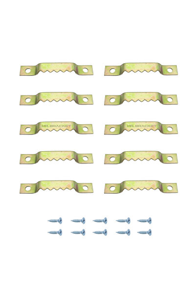 Yapıkan 10 ad- Timsah Çerçeve Askısı Küçük Janjan - Metal Çerçeve Askı Aparatı - Tablo Fotoğraf Asma Kancası