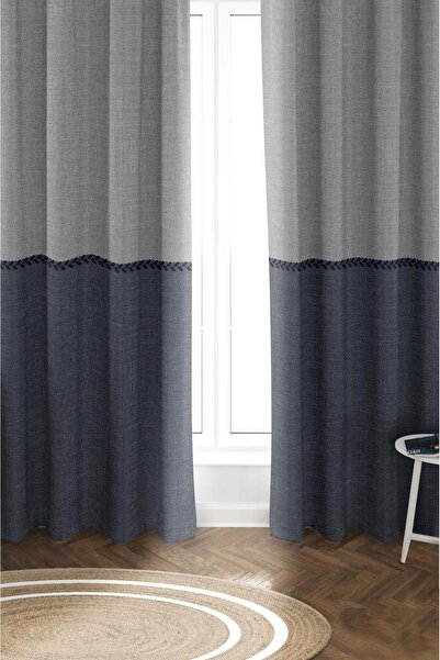 Dolce Mariee Parlak Saten Mikro Kumaş Çift Kanat Fon Perde Takımı PRD0009