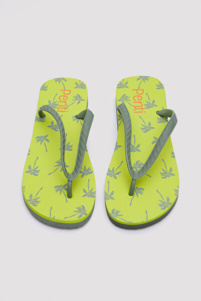 Penti Palm Tree Patterned Slippers
