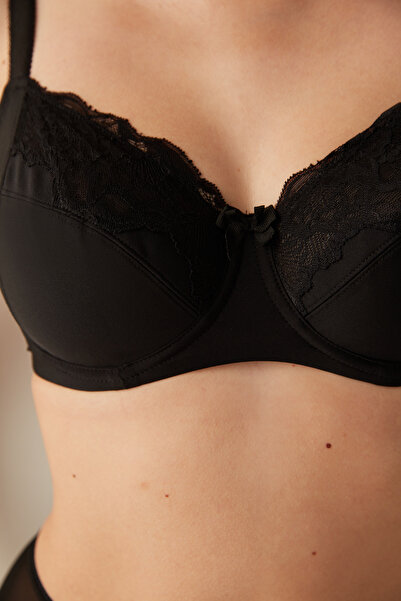 Penti Violet Form Recovery Kostice Černá nevyztužená podprsenka