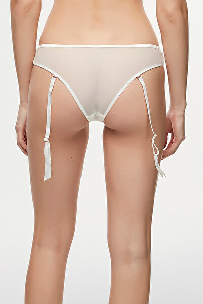 Penti White Delicious Garter Brazilian Panties