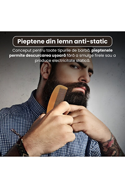OEM Professional beard care kit – complete set with moisturizing oil, comb and wooden brush