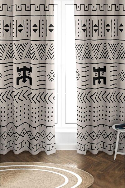 Dolce Mariee Parlak Saten Mikro Kumaş Çift Kanat Fon Perde Takımı PRD0011