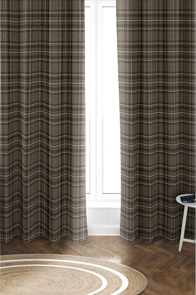 Dolce Mariee Parlak Saten Mikro Kumaş Çift Kanat Fon Perde Takımı PRD0016