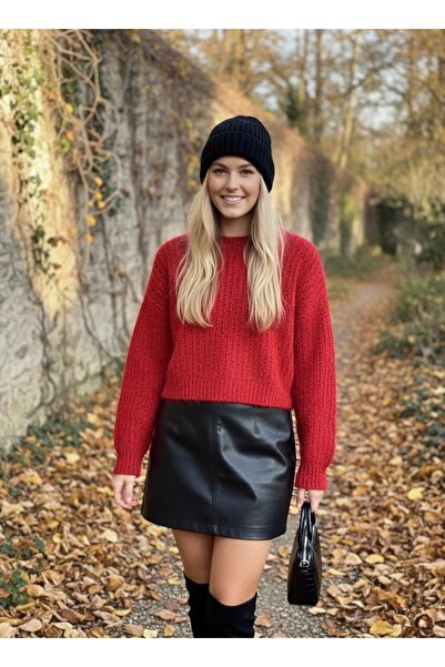 bohostyle Thick women's sweater, soft knit, very warm, loose cut, casual-elegant style, winter 2025