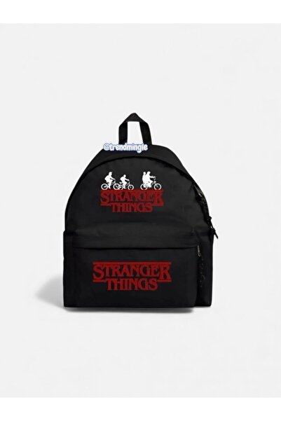 DEEFWEAR Stranger Things Bisiklet Logo Okul, Dershane, Kurs Baskılı Sırt Çant...