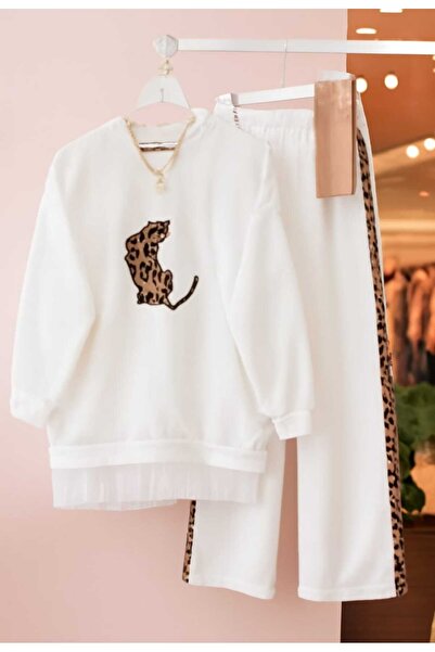 MODA VEDAT ΣΕΤ ΔΙΠΛΟ ΚΡΕΠ ΣΚΟΥΜΠΑ ΜΕ ΛΕΠΤΟΜΕΡΗ ΛΕΟΠΑΡΔΑΛΕΣ ΣΧΕΔΙΑΣΜΟΥ