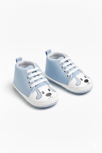 aczagul butik Yeni Doğan İçin Patik Tipi Pamuklu İlk Adım Ayakkabısı –Erkek