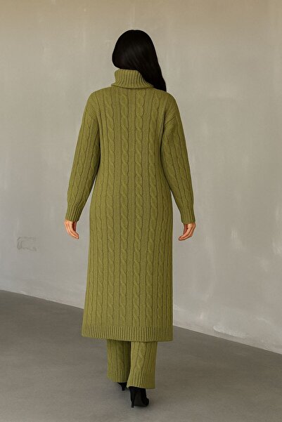 MAY MARA Women's Hair Knitting Detail Long Tunic 2 Pack Pants Suit