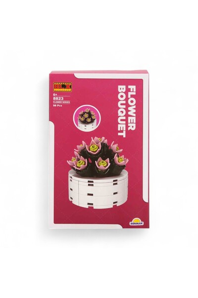 Sunman BLX Flower Set Gül Buketi 98 Parça Yaratıcı Dekoratif Model Yapım Seti