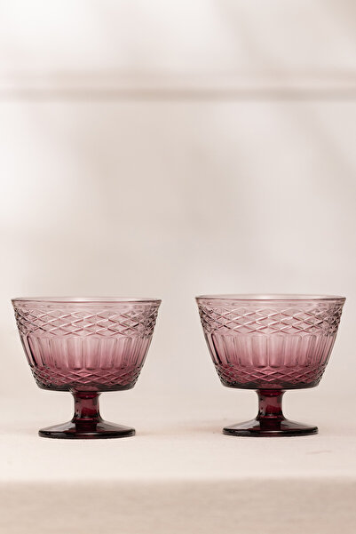 Rakle Vega Set of 2 Ice Cream Bowl Claret Red 350 Cc