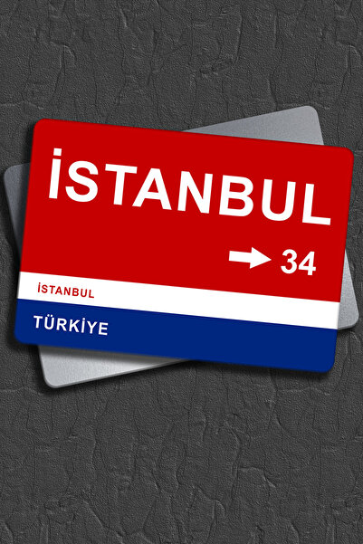 SPLASH İstanbul Metal Tabela - Sokak Tabelası Duvar Dekoru - Matkapsız Montaj Hediyeli