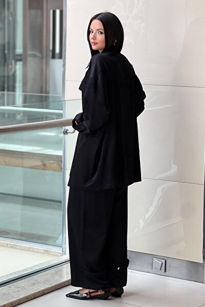 Ghisa Camouflage Patterned Shirt and Pants Set