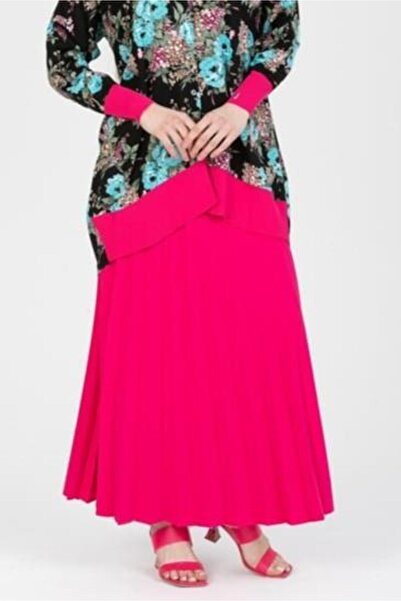 Niliwi Подвійна крепова тканина Плісирована спідниця