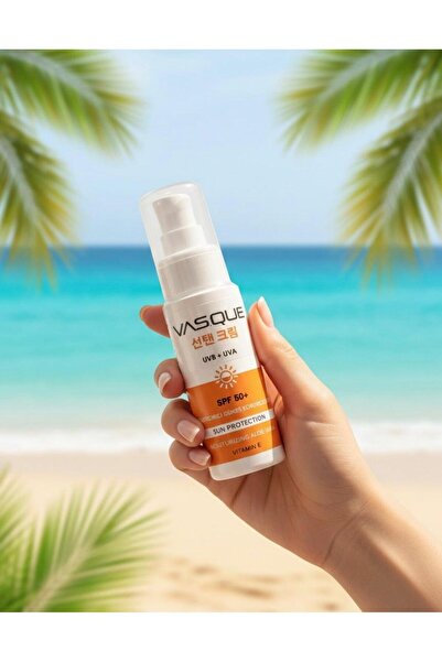 VAS.QUE Leke Karşıtı 50 ml Güneş Kremi - Kore Formüllü, Yüksek Koruma, Vitamin E, Tüm Ciltler Için