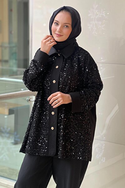 Ghisa Sequin Sequin Shirt Pants Set