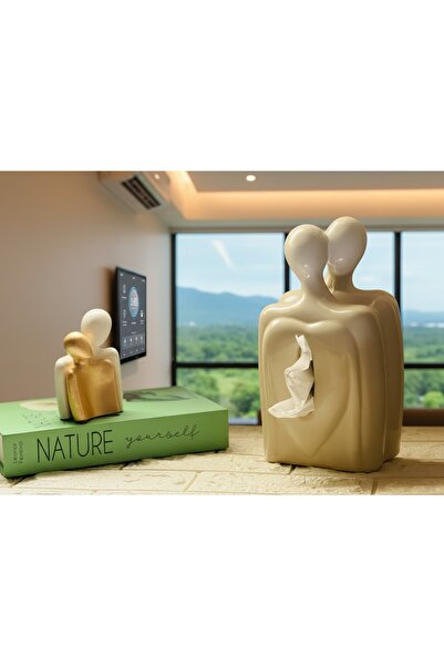 the wheel "Bubbles" design napkin cover - handmade from white concrete stone