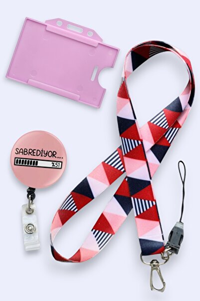 MİLLENEX Renkli Desen Boyun Askı İpi Yaka Kartı Boyun Askısı 3 lü Set Yoyo Ya...