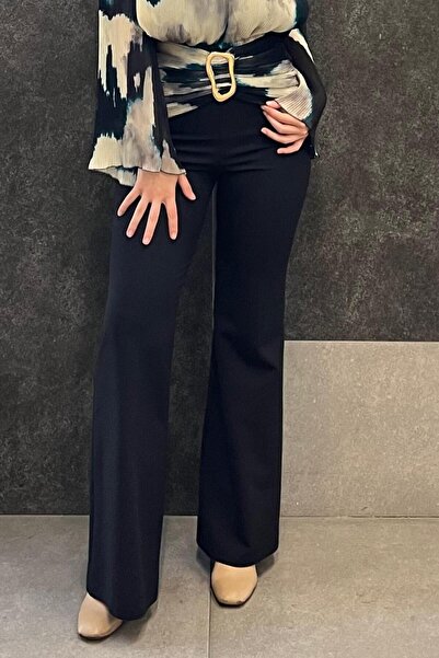 MİANOTTE Mianotte 6883-23K Beli Renkli Tokalı Büzgülü İspanyol Pantolon