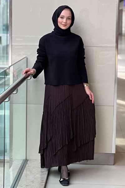 sentez giyim Sentez Viola Piecewise Pleated Skirt