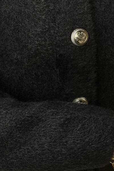 Nuss Basic Angora Cardigan with Front Snaps