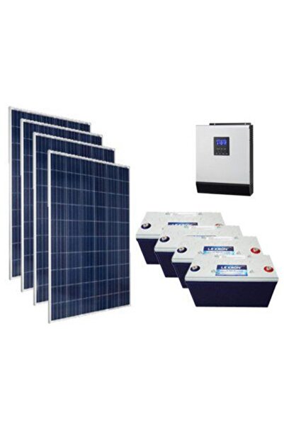 Lexron GrafenMarket Bağ Evi Paketi 1 Hazır Güneş Paneli Solar Paket 4X360 WATT PANEL 3 KW İNVERTER